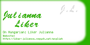 julianna liker business card